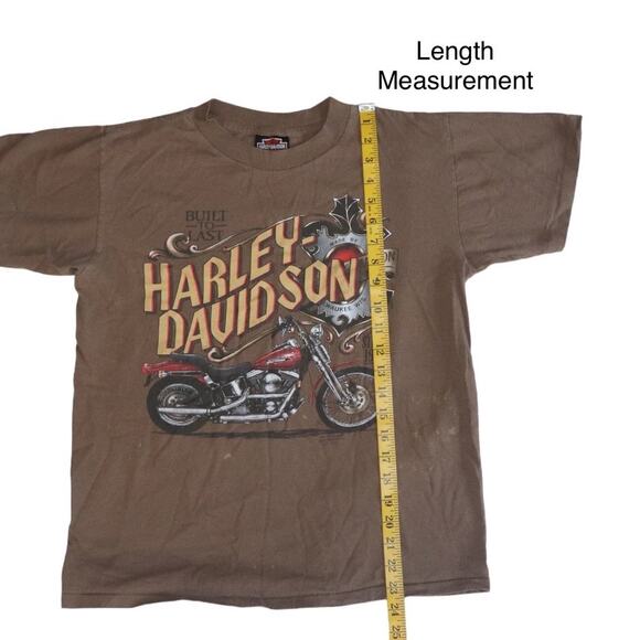 Vintage 90s 1991 3D Emblem Harley Davidson Motorcycle T-shirt Size Medium - Picture 3 of 9